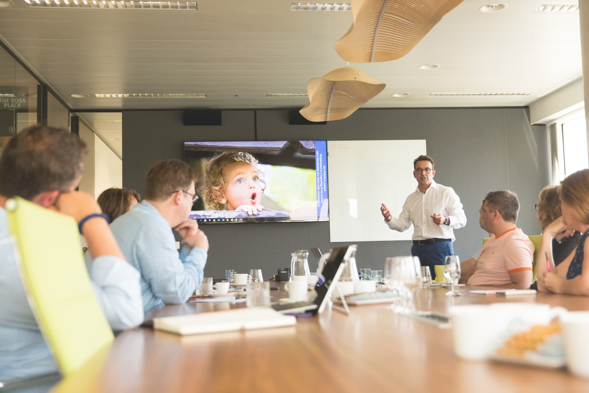 Paul Bellemans giving a presentation